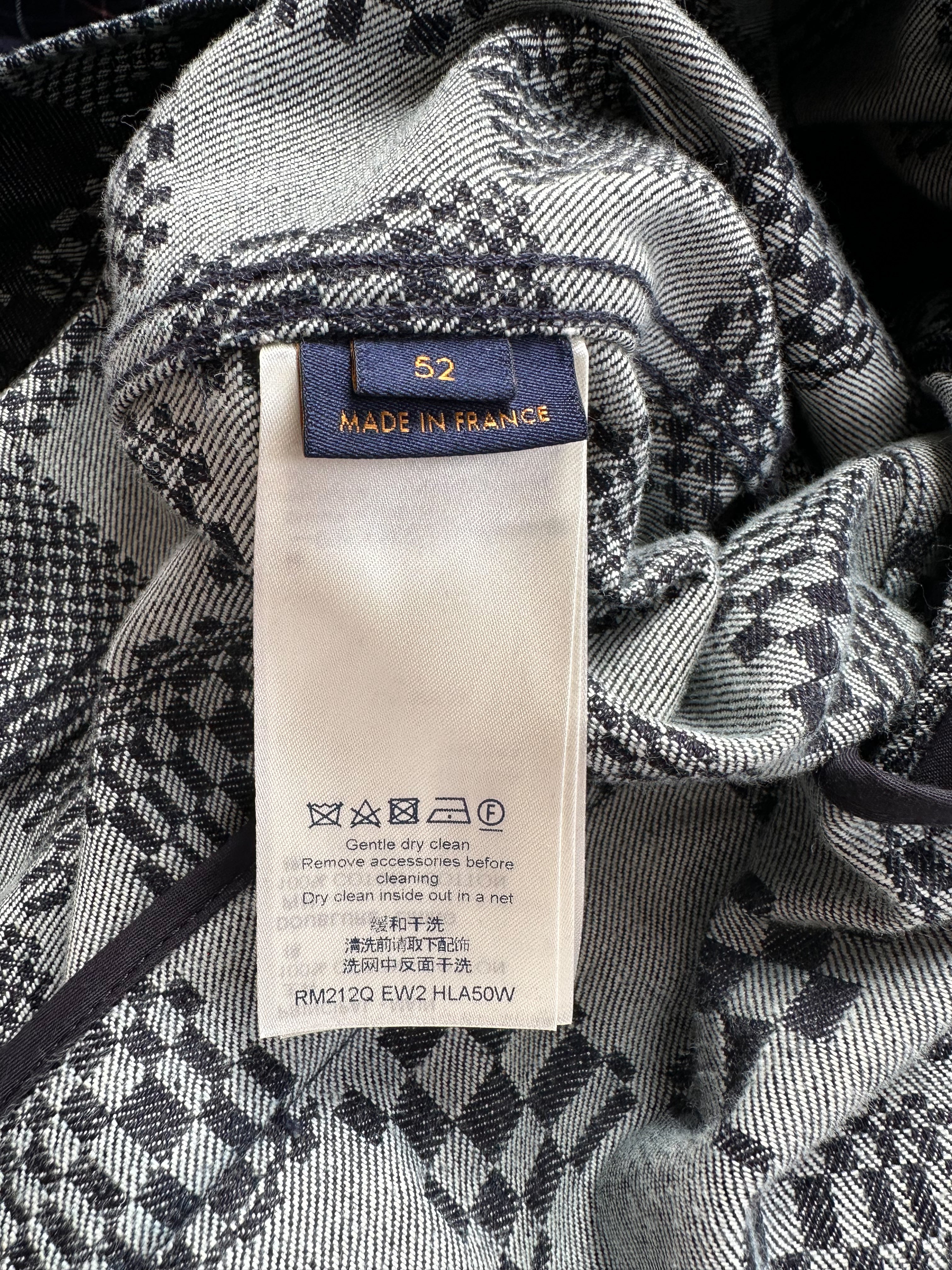 Louis Vuitton Grey Distorted Damier Denim Jacket – Savonches