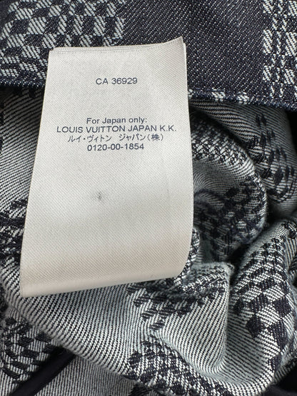 Louis Vuitton Grey Distorted Damier Denim Jacket