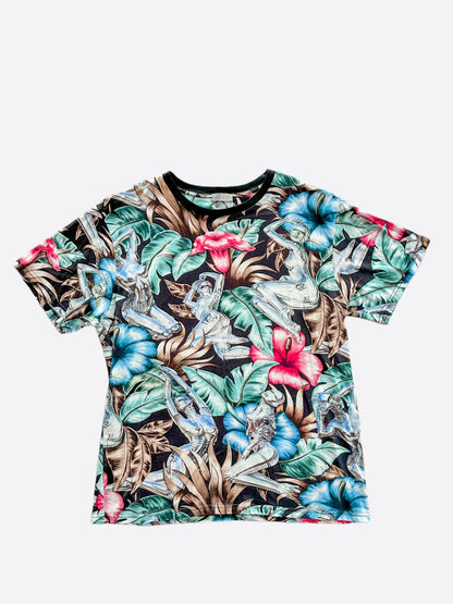 Dior Sorayama Multicolor Floral Robot T-Shirt