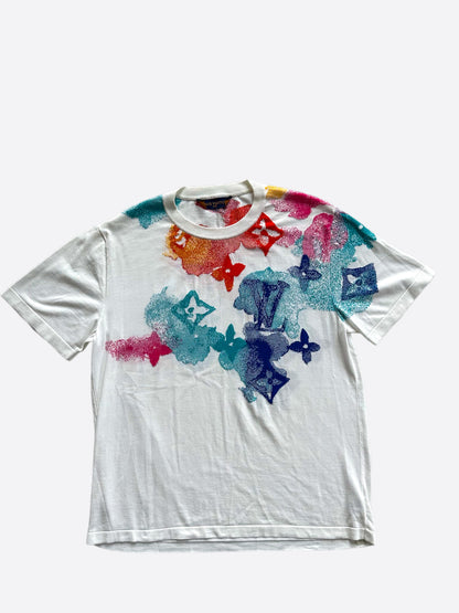 Louis Vuitton White Watercolor Monogram T-Shirt