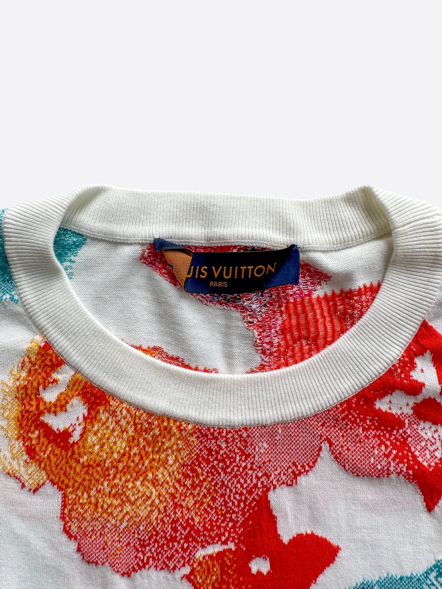 Louis Vuitton White Watercolor Monogram T-Shirt