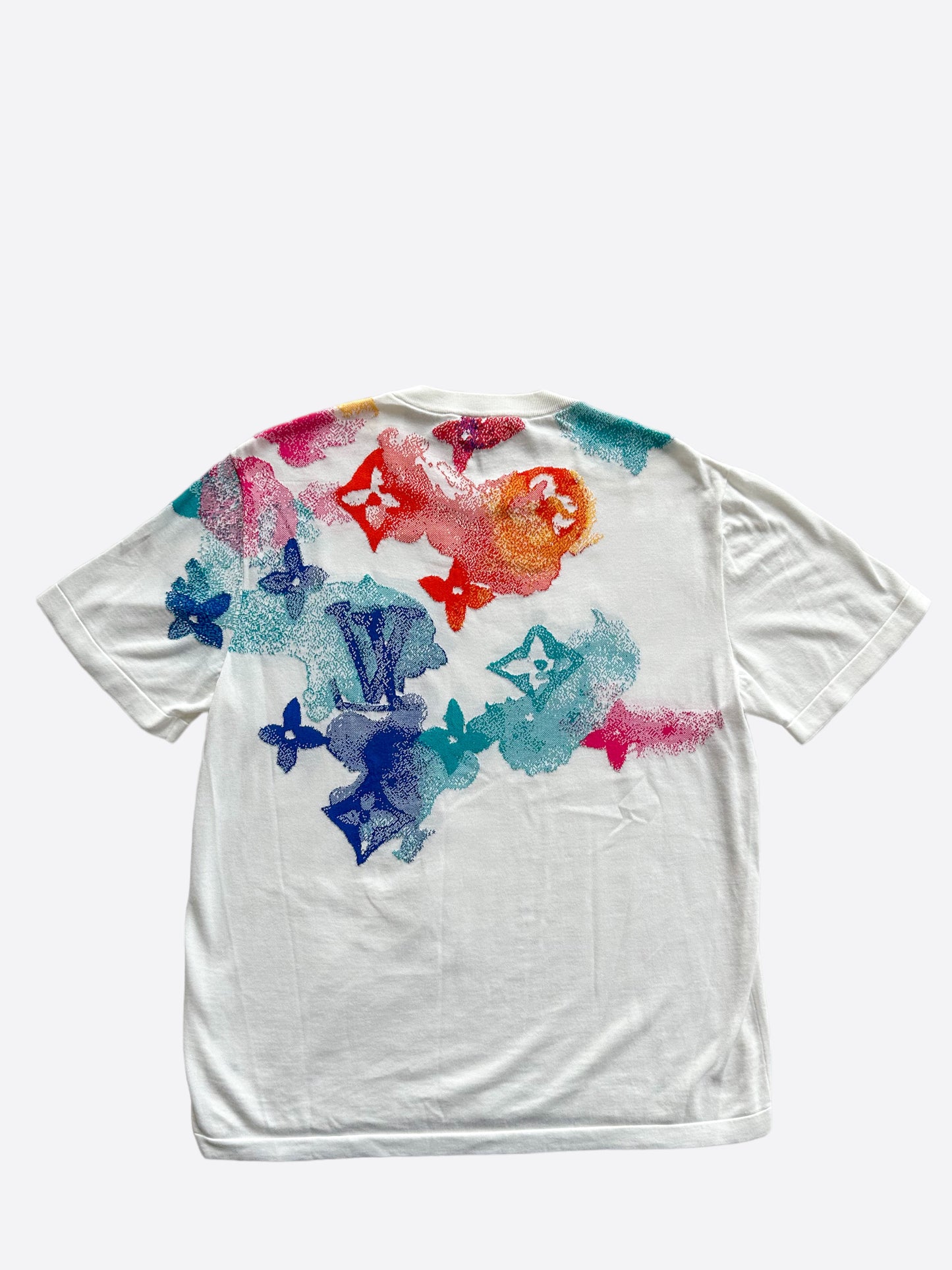 Louis Vuitton White Watercolor Monogram T-Shirt