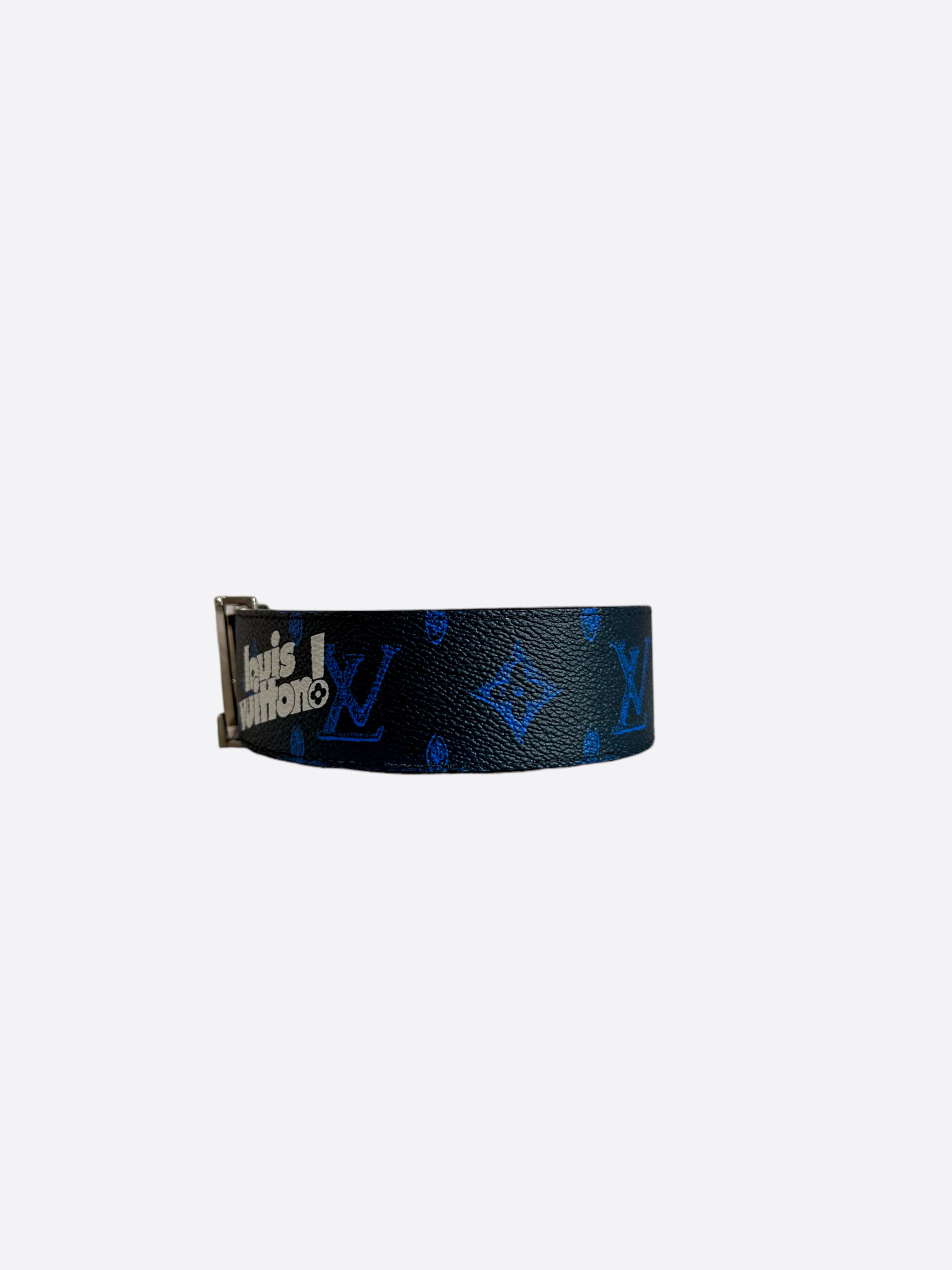 Louis Vuitton Blue Everyday Logo Monogram Belt