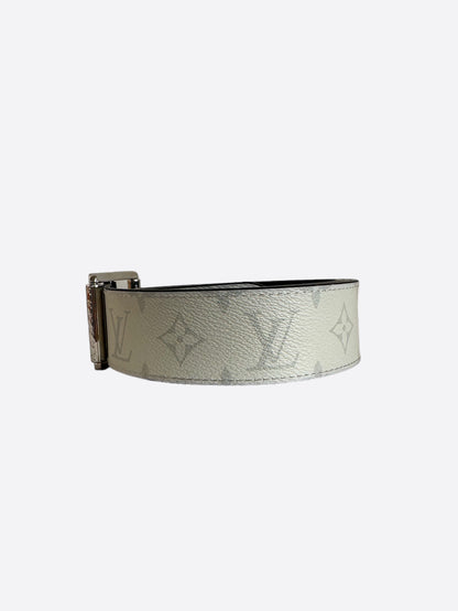 Louis Vuitton White & Black Monogram Reversible Belt