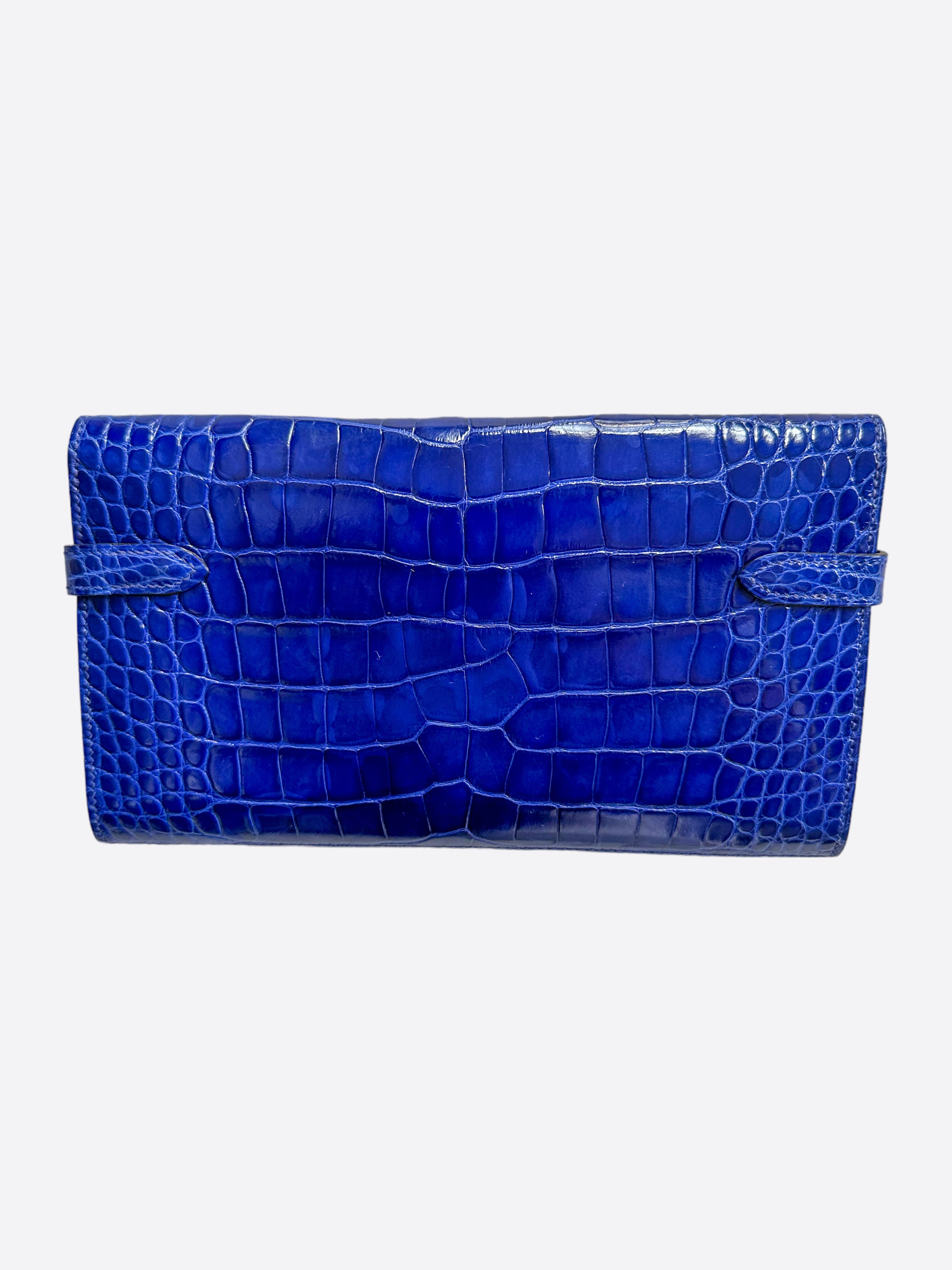 Hermes outlet wallet blue