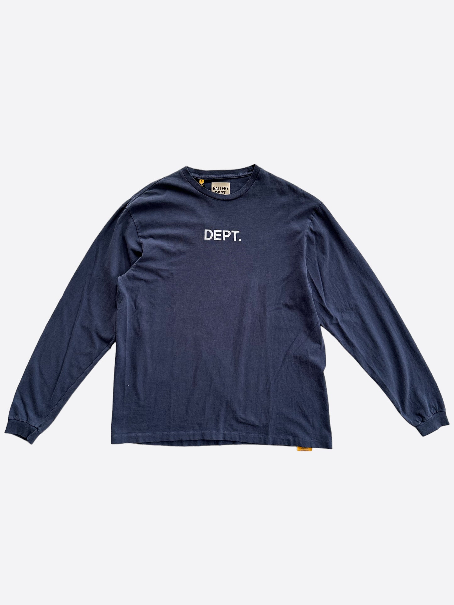 Gallery Dept Navy & White Logo Longsleeve T-Shirt