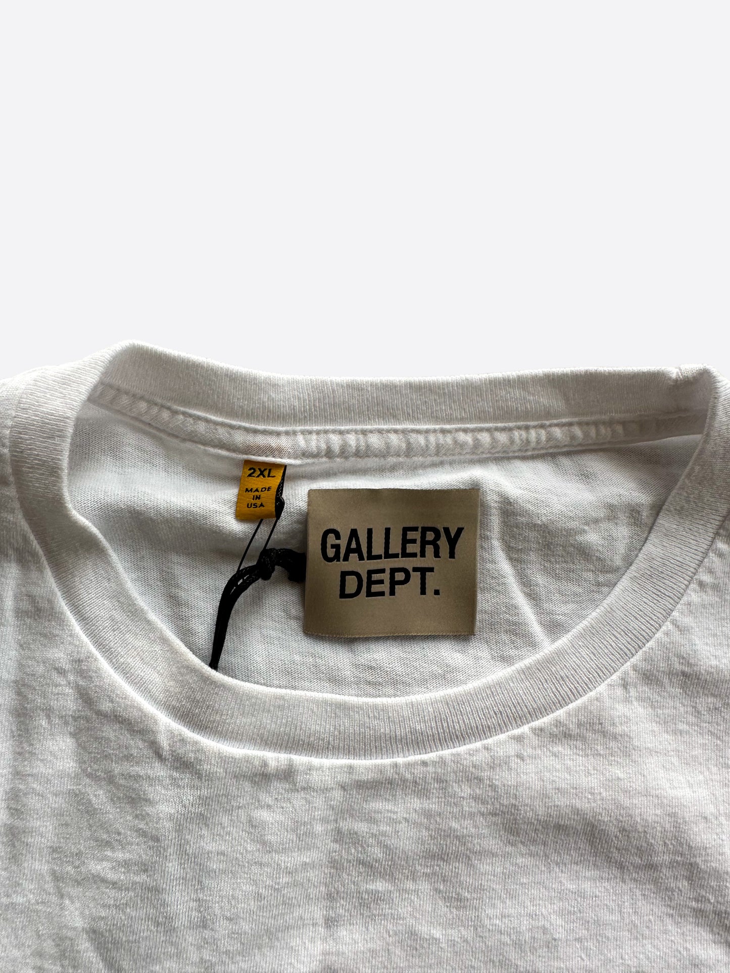 Gallery Dept White & Black Art Dept T-Shirt