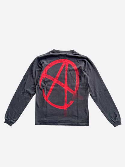 Gallery Dept Black & Red Anarchy Logo T-Shirt