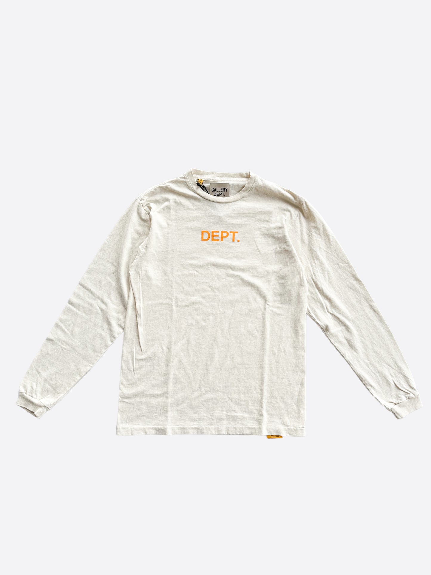 Gallery Dept White & Yellow Logo Longsleeve T-Shirt