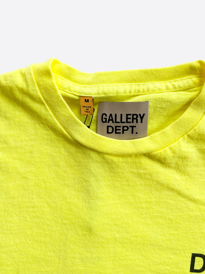 Gallery Dept Yellow & Black French Logo T-Shirt