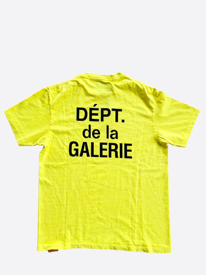 Gallery Dept Yellow & Black French Logo T-Shirt