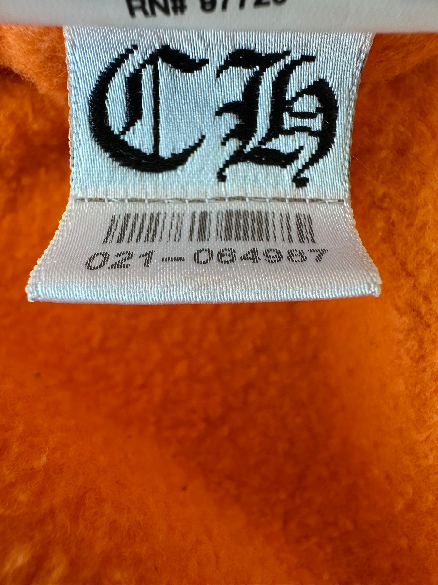 Chrome Hearts Off-White Virgil Signed Orange & Black Scroll Logo Hoodie