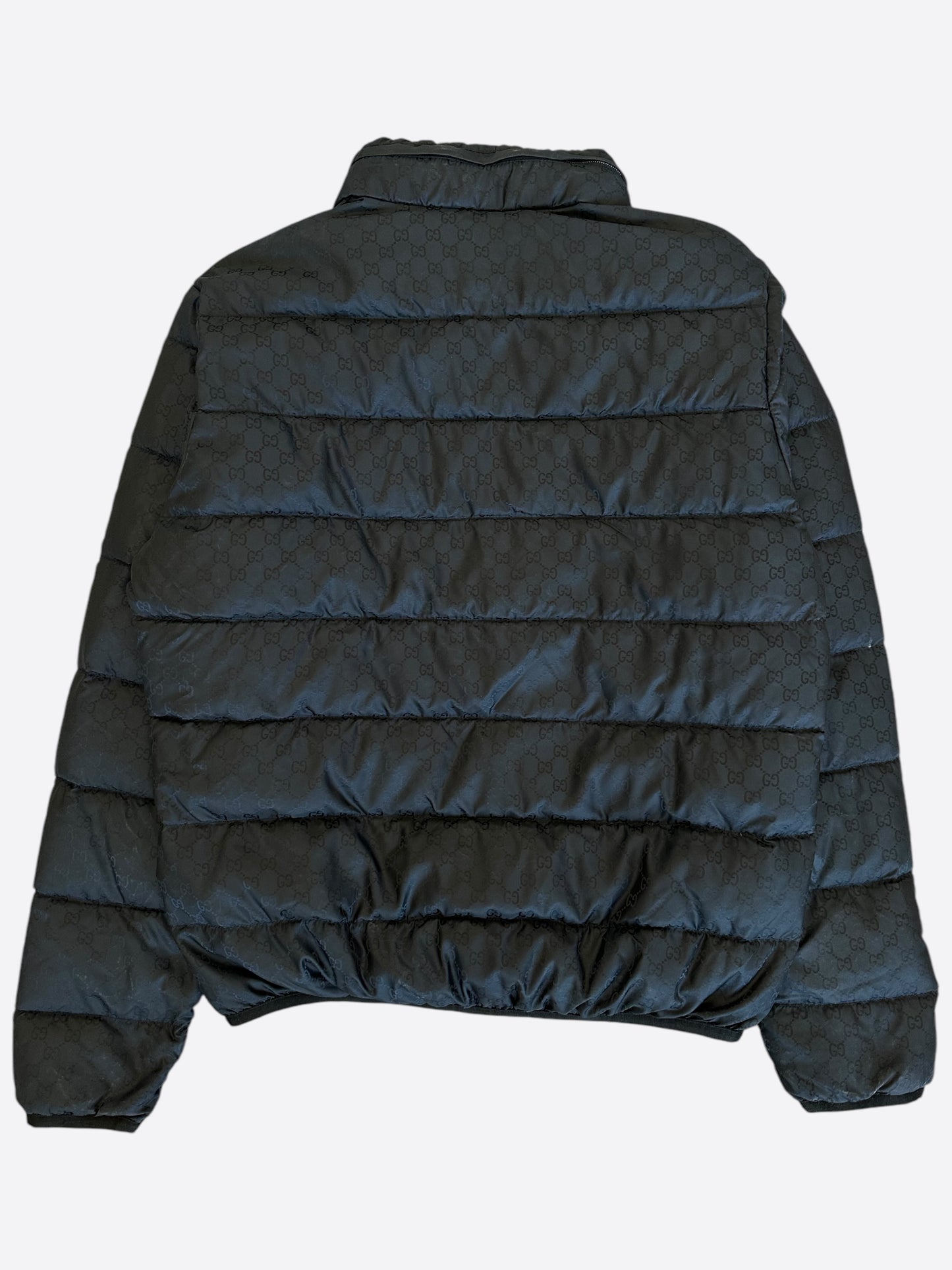 Gucci Black GG Monogram Puffer Jacket