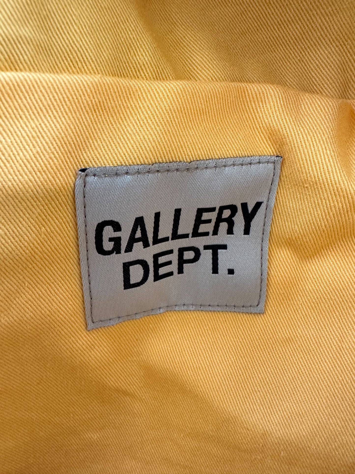 Gallery Dept Yellow Canvas Travel Sack Bumbag