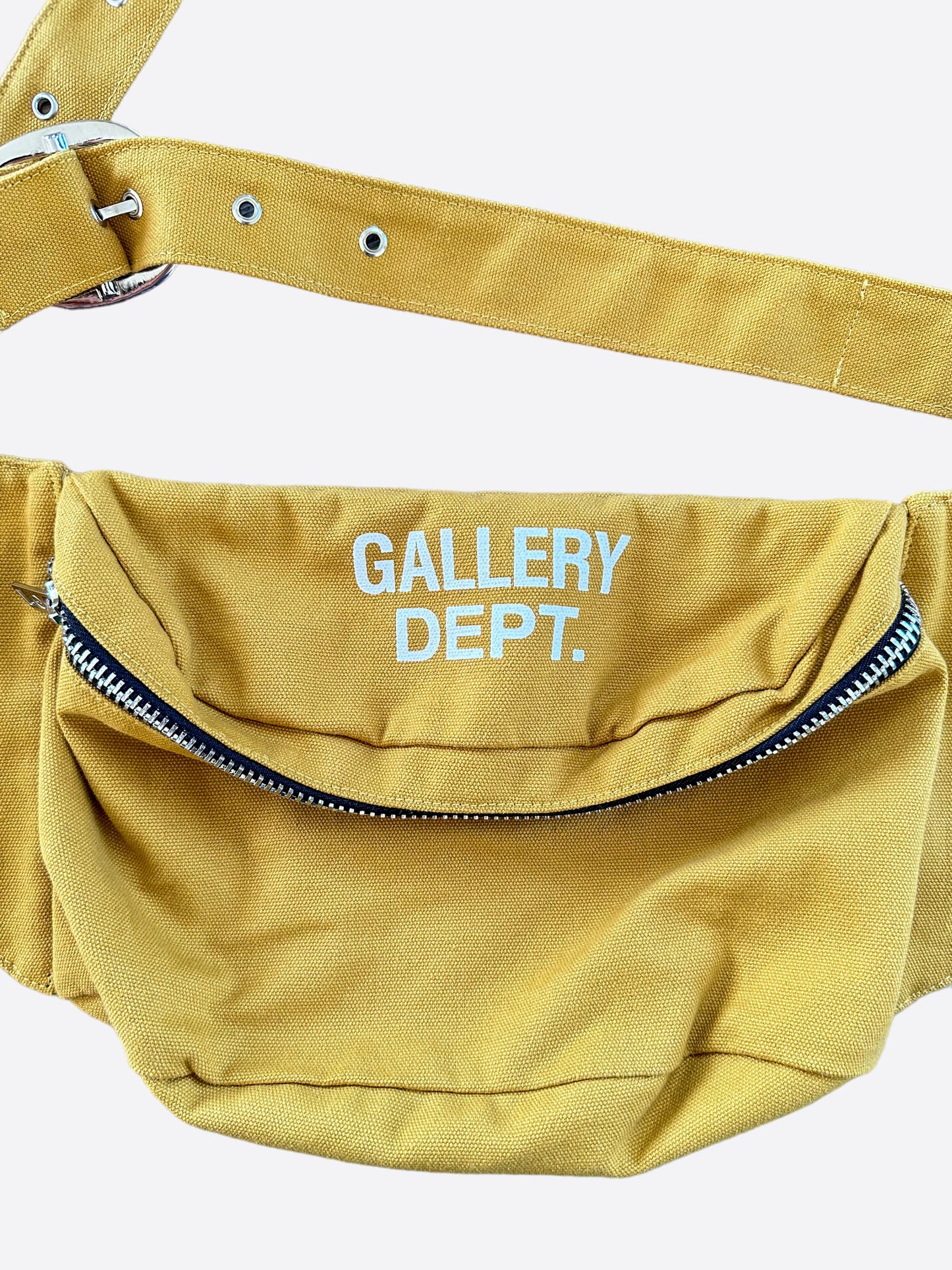 Gallery Dept Yellow Canvas Travel Sack Bumbag