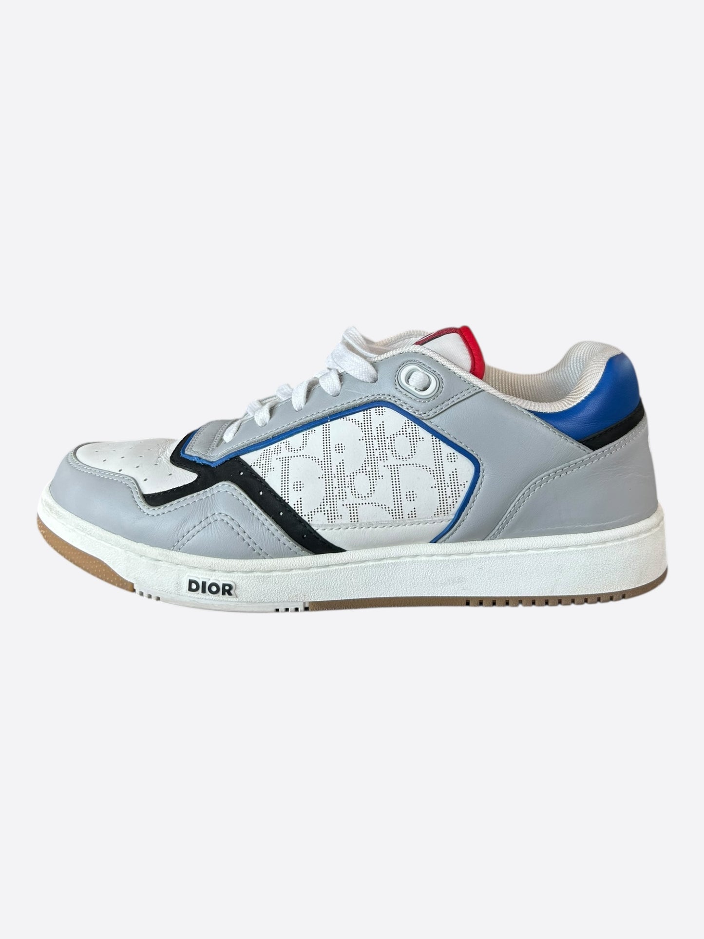 Dior Grey & Blue Oblique B27 Sneakers