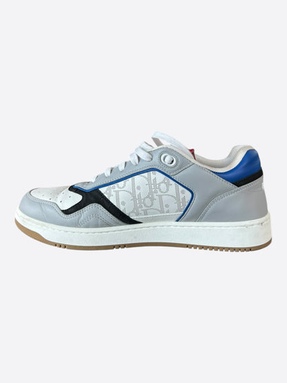 Dior Grey & Blue Oblique B27 Sneakers