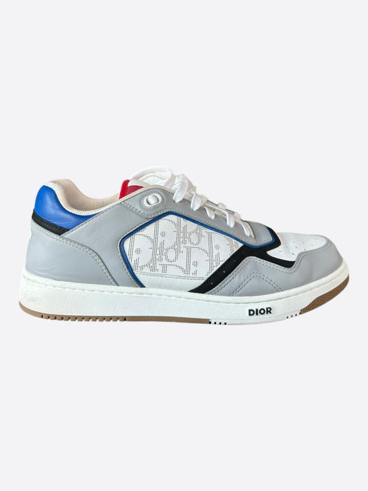 Dior Grey & Blue Oblique B27 Sneakers