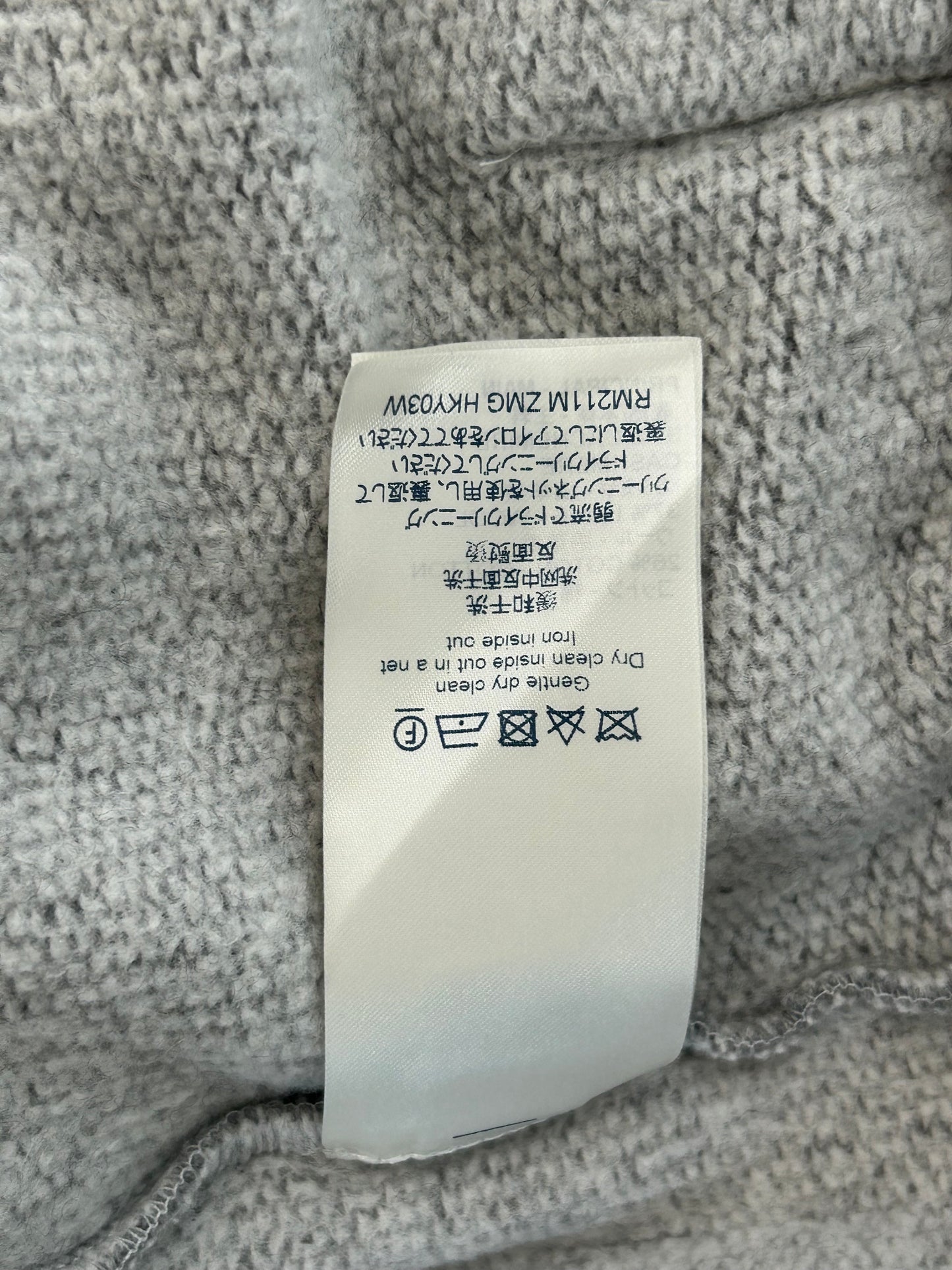 Louis Vuitton NBA Grey Basketball Embroidered Zip Up Hoodie