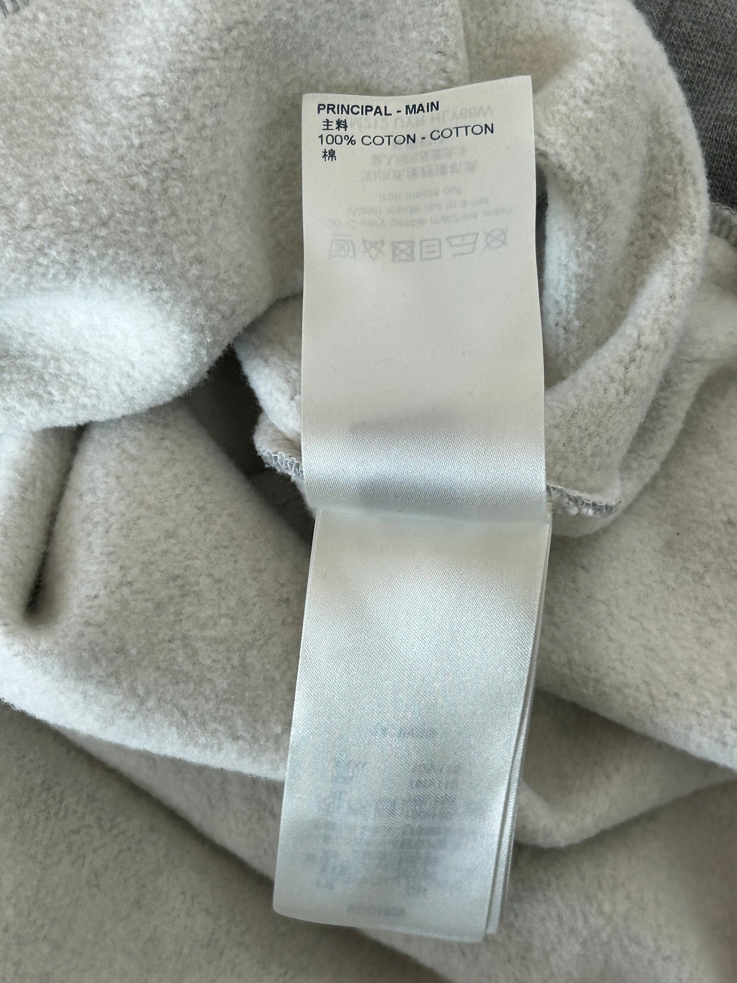 Louis Vuitton Grey Graffiti Logo Graphic Hoodie