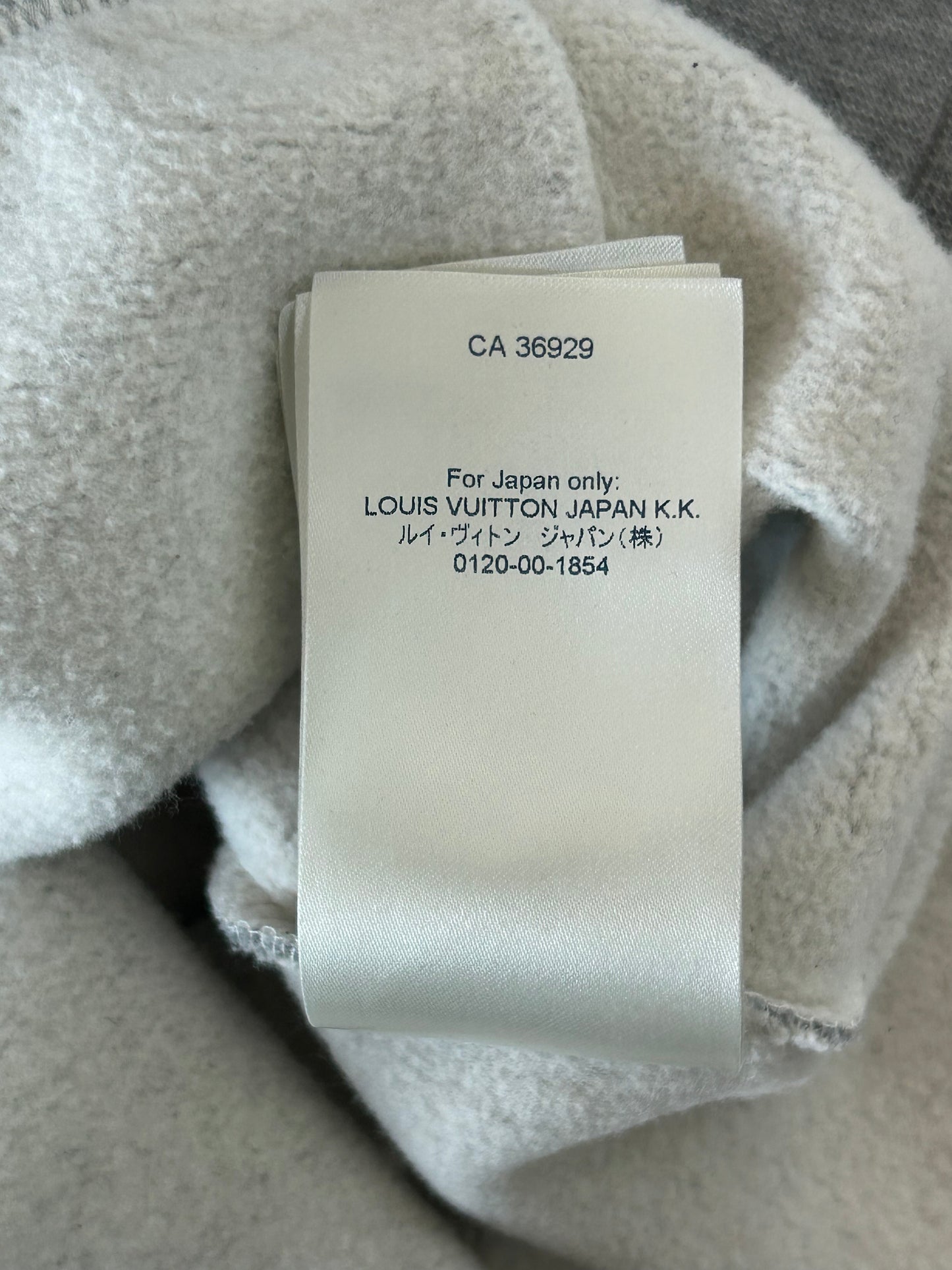 Louis Vuitton Grey Graffiti Logo Graphic Hoodie