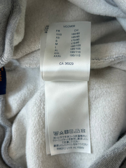 Louis Vuitton Grey & Black Graffiti Logo Sweatpants