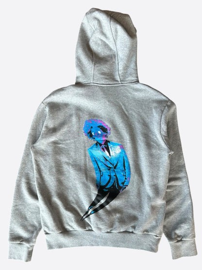 Louis Vuitton Grey Graffiti Logo Graphic Hoodie