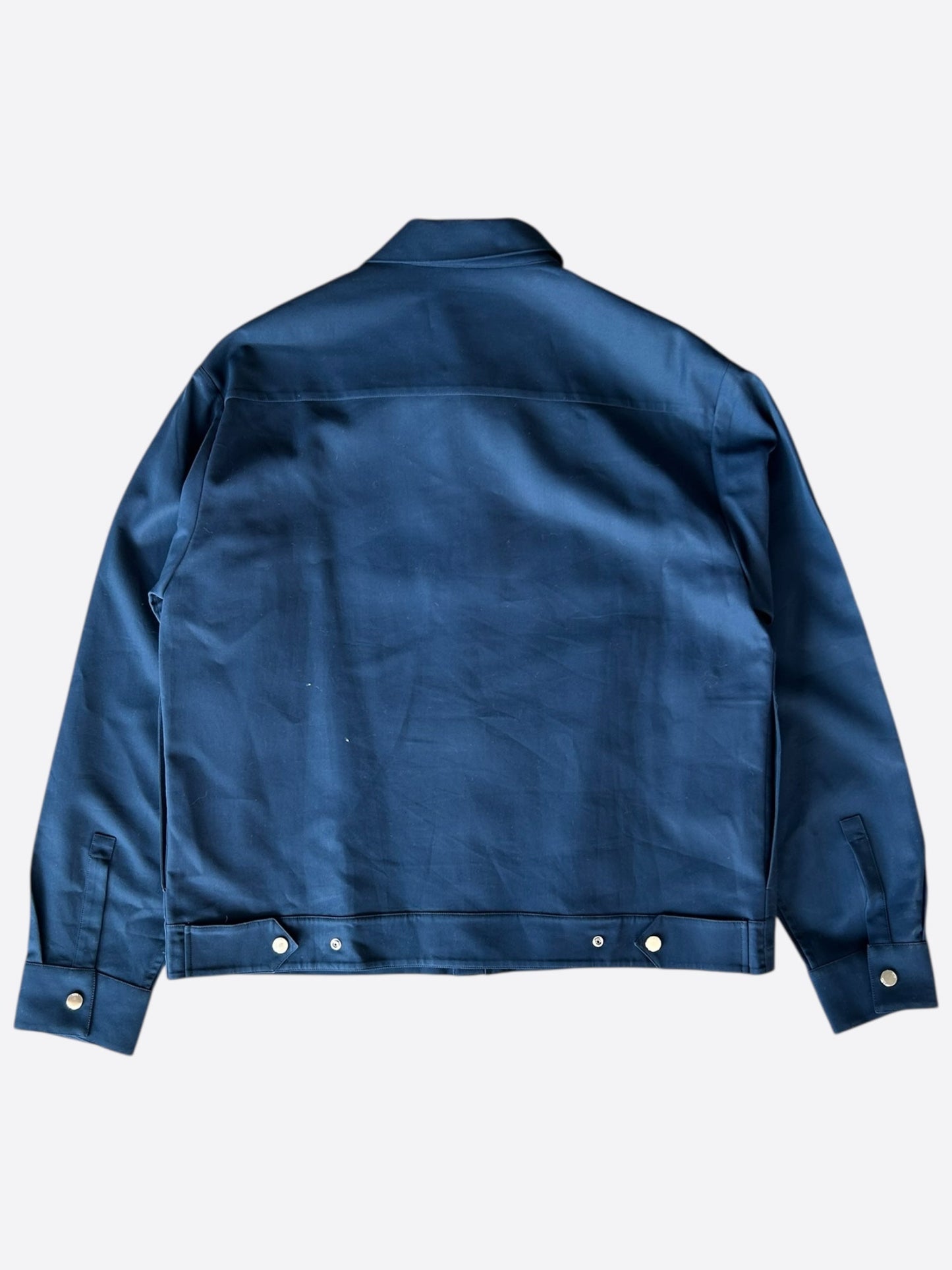 Dior Stussy Navy & Red Logo Zip Up Jacket
