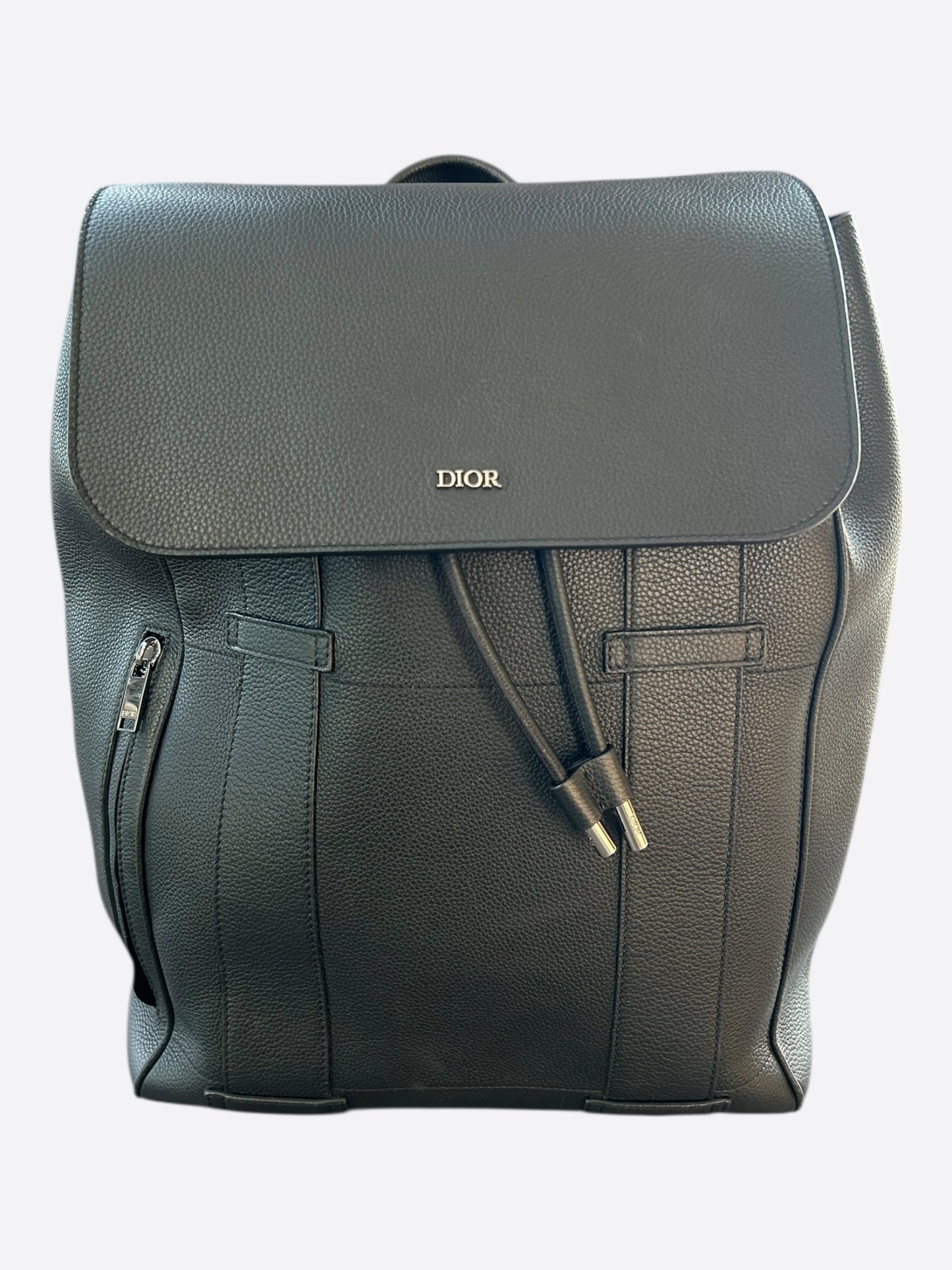 Dior Black Leather Backpack