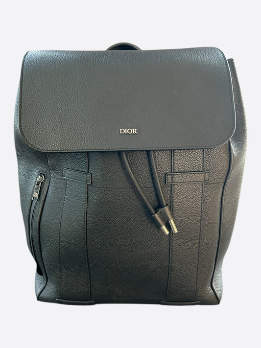 Dior Black Leather Backpack