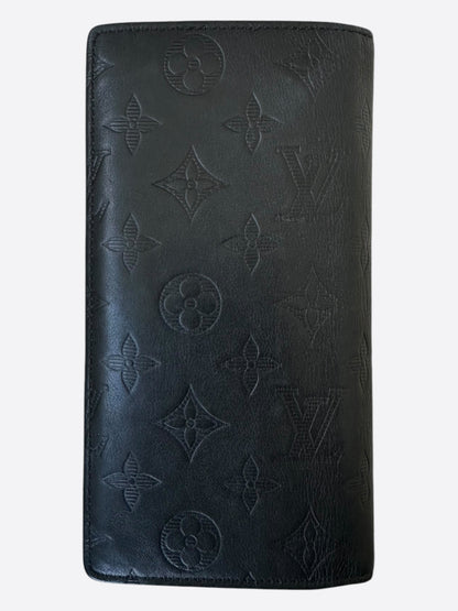 Louis Vuitton Black Shadow Monogram Brazza Wallet