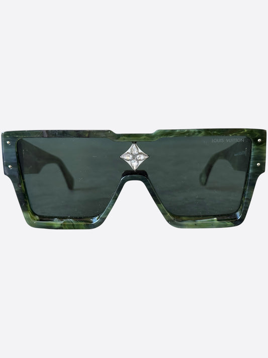 Louis Vuitton Green Marble Cyclone Sunglasses