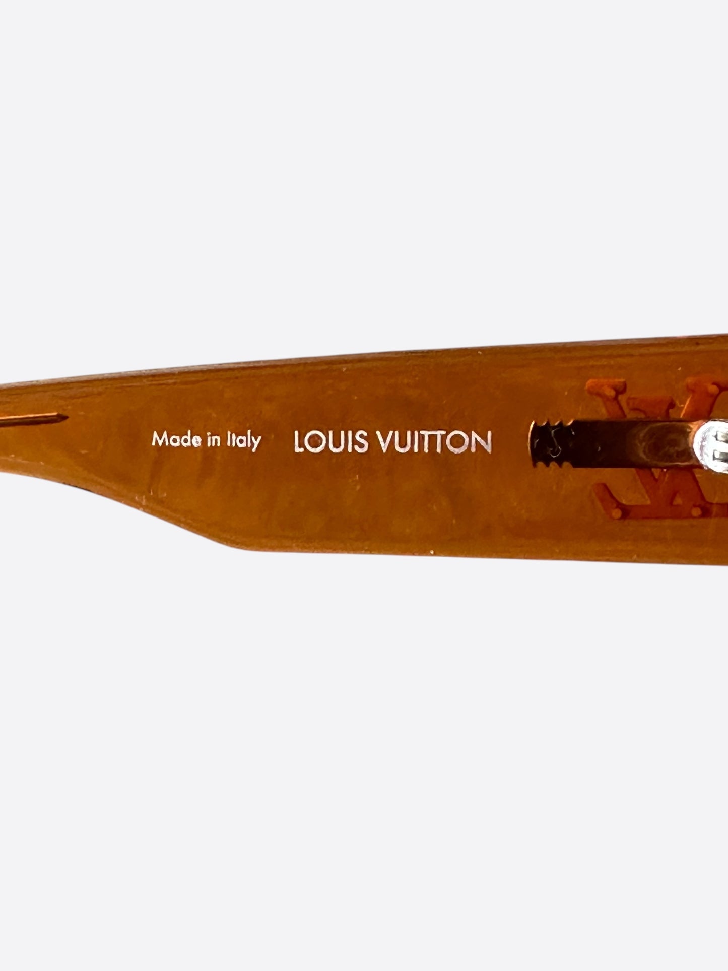 Louis Vuitton Orange Transparent Cyclone Glasses