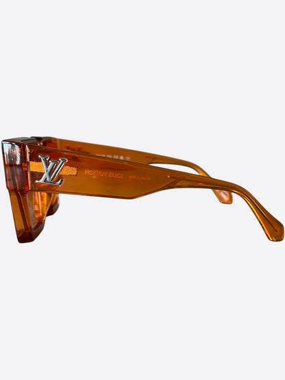 Louis Vuitton Orange Transparent Cyclone Glasses