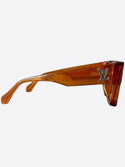 Louis Vuitton Orange Transparent Cyclone Glasses