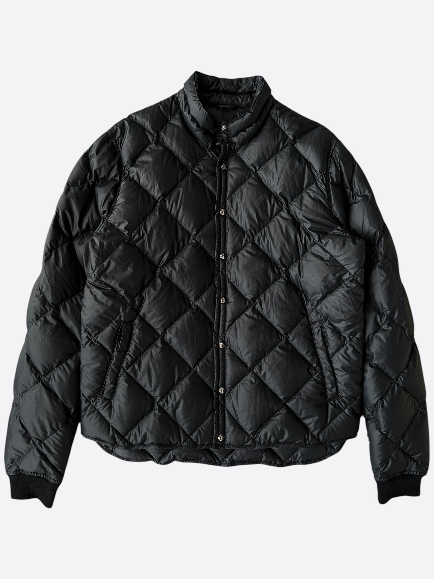 Chrome Hearts Black Quilted Puffer Jacket