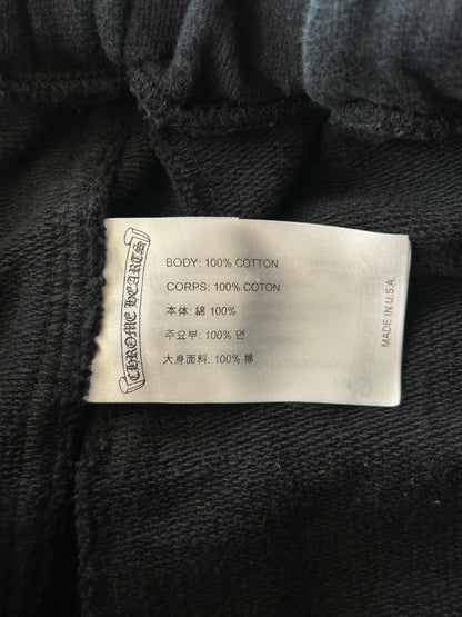 Chrome Hearts Black Cross Jacquard Horseshoe Logo Shorts