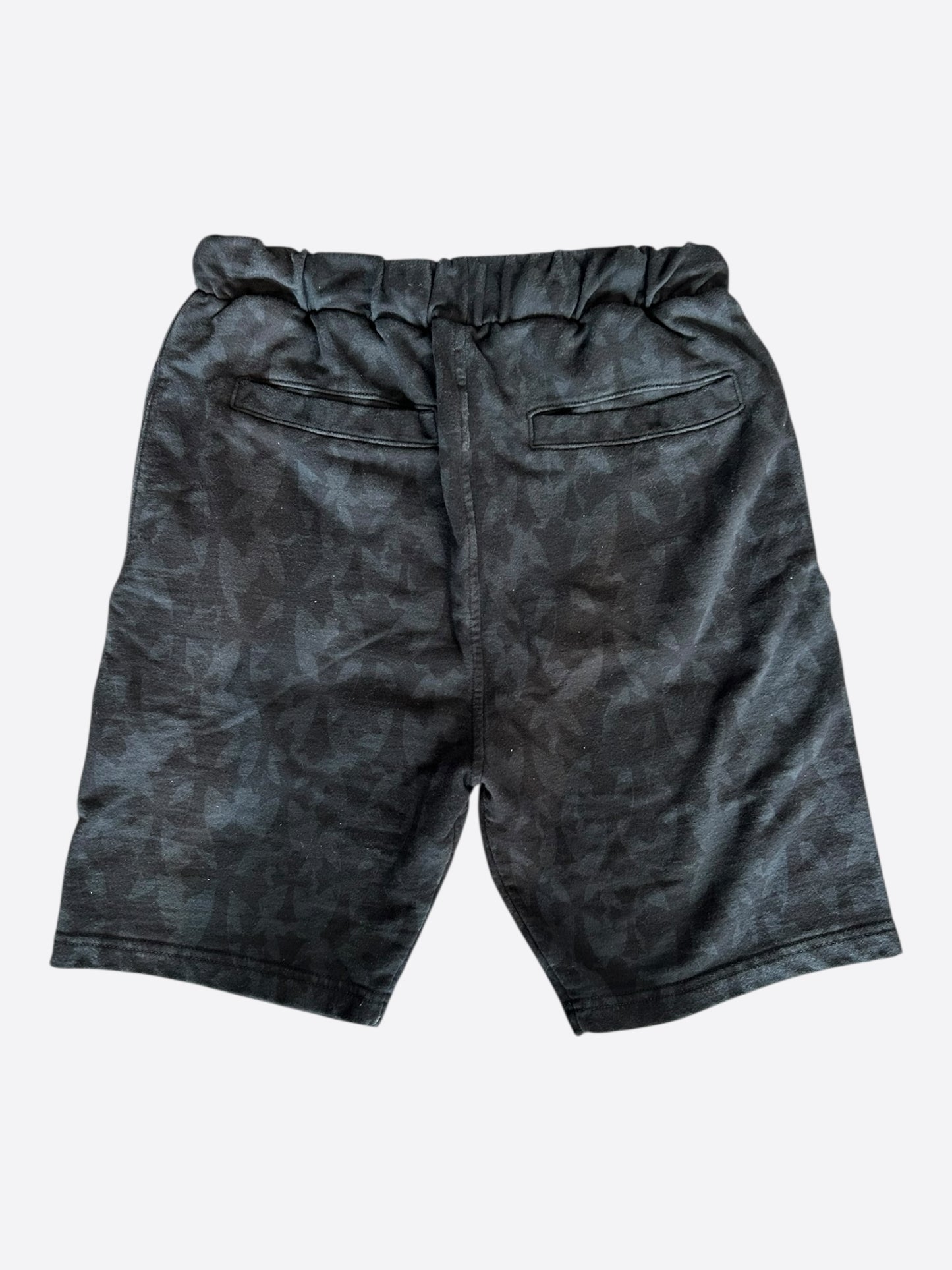 Chrome Hearts Black Cross Jacquard Horseshoe Logo Shorts