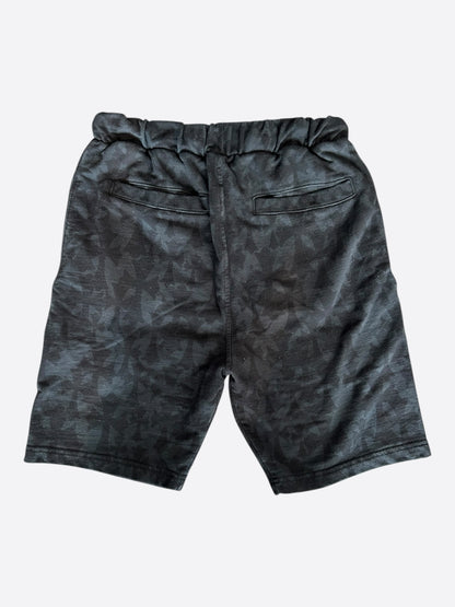 Chrome Hearts Black Cross Jacquard Horseshoe Logo Shorts
