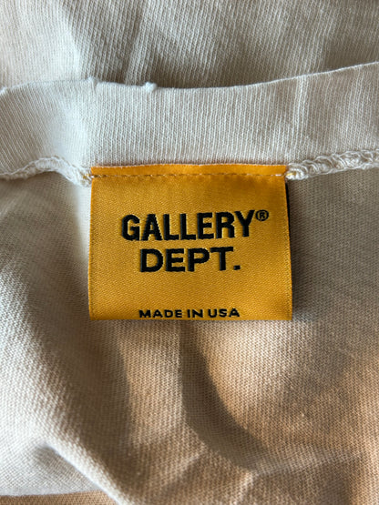 Gallery Dept Antique White & Black Yesterday Was Tomorrow Logo T-Shirt