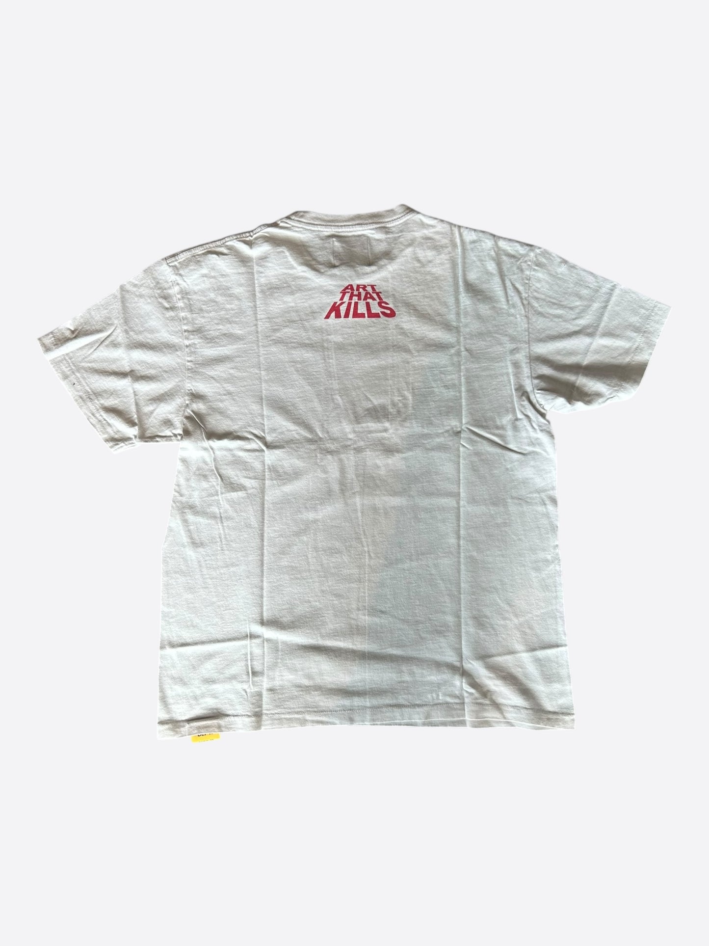 Gallery Dept Antique White & Black You Are Late! Logo T-Shirt