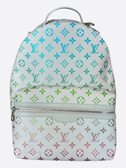 Louis Vuitton White & Multicolor Gradient Monogram Discovery Backpack