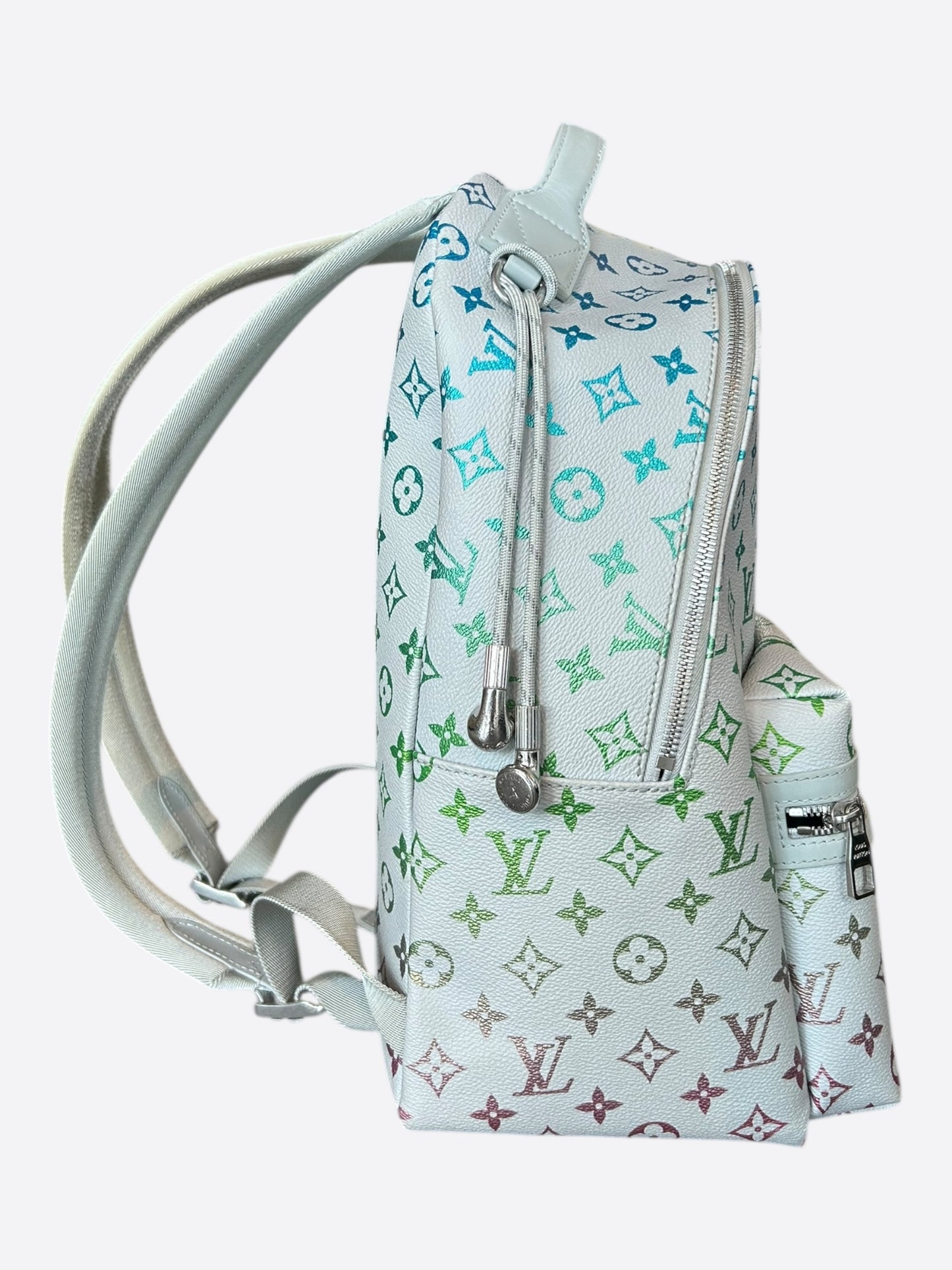 Louis Vuitton White & Multicolor Gradient Monogram Discovery Backpack