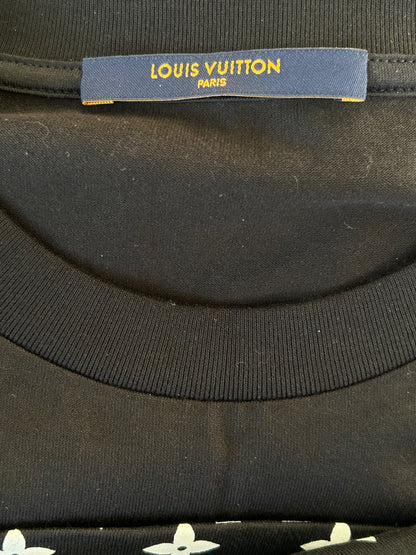 Louis Vuitton Black & White Monogram Gradient T-Shirt
