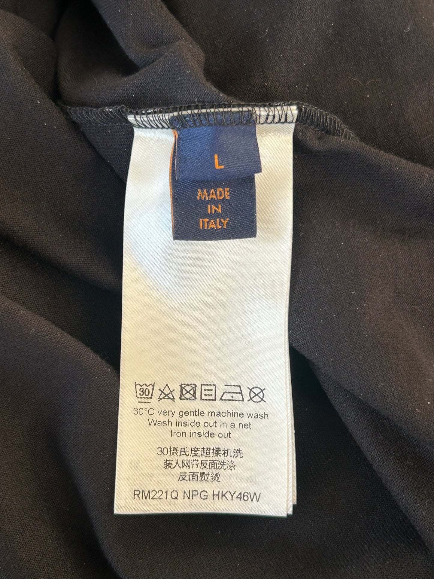 Louis Vuitton Black & White Monogram Gradient T-Shirt