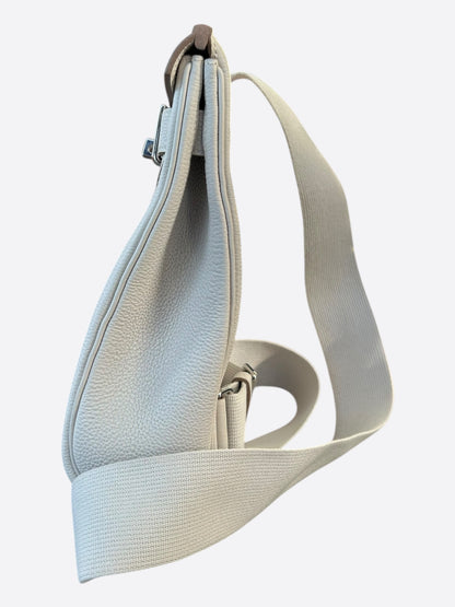 Hermes Light Grey HAC A Dos Crossbody Backpack