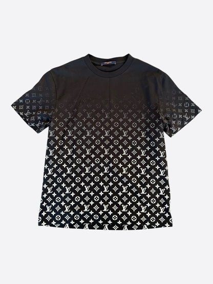 Louis Vuitton Black & White Monogram Gradient T-Shirt