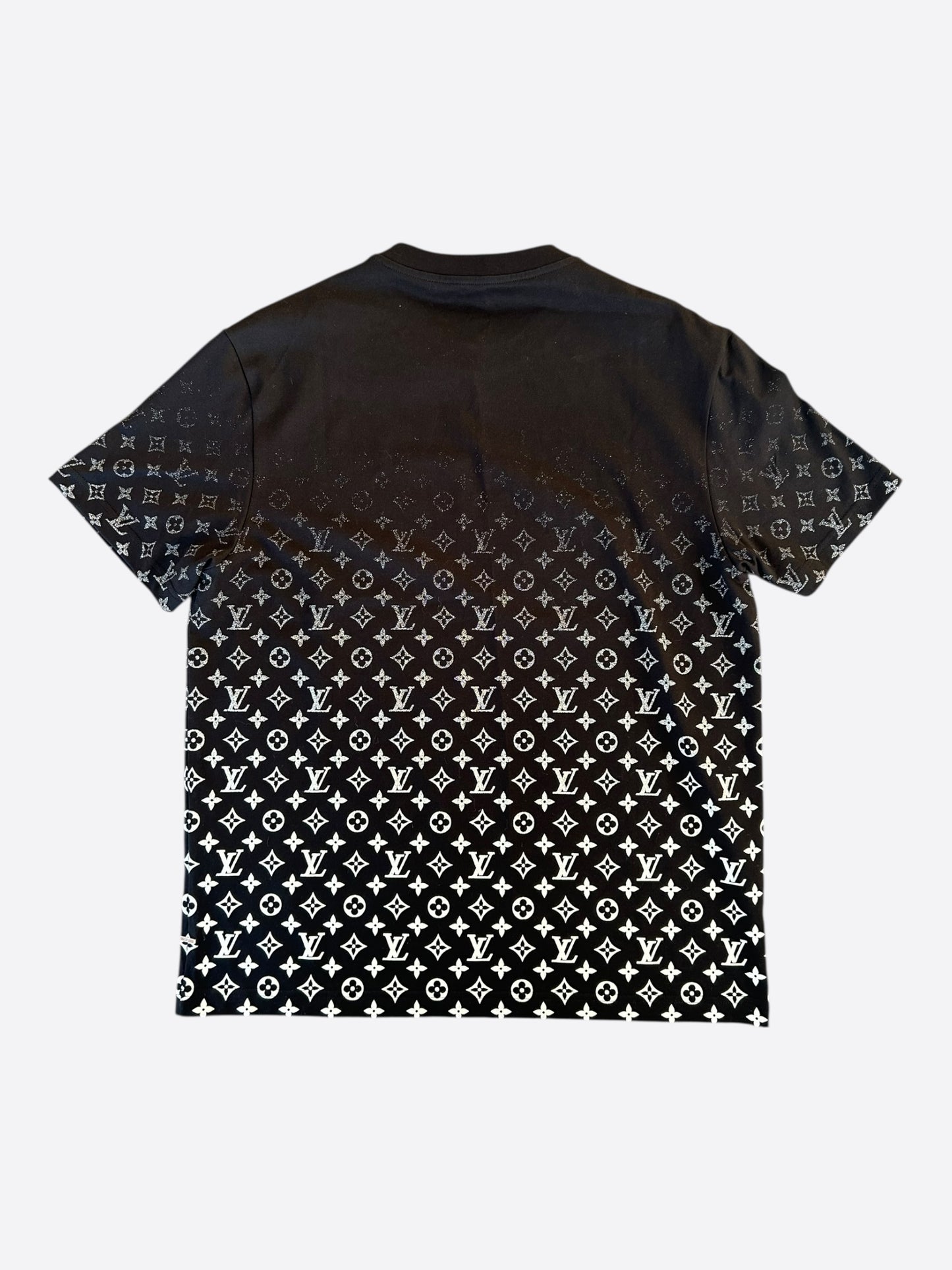 Louis Vuitton Black & White Monogram Gradient T-Shirt