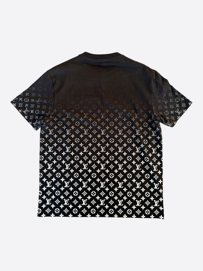 Louis Vuitton Black & White Monogram Gradient T-Shirt