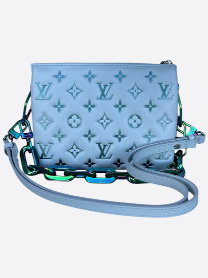 Louis Vuitton Grey Iridescent Monogram Ski Coussin BB